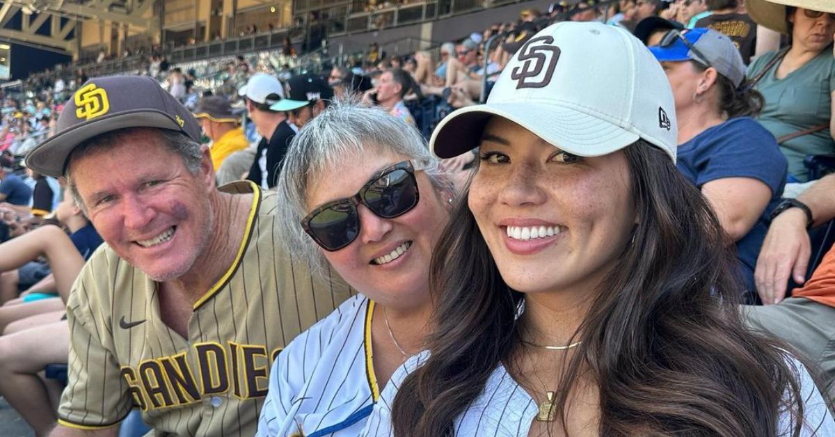 Taylor Krause and her parents, Fong and Tom.