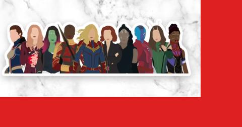 The female Avengers sticker
