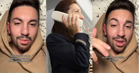 Flight attendants play secret game with passengers