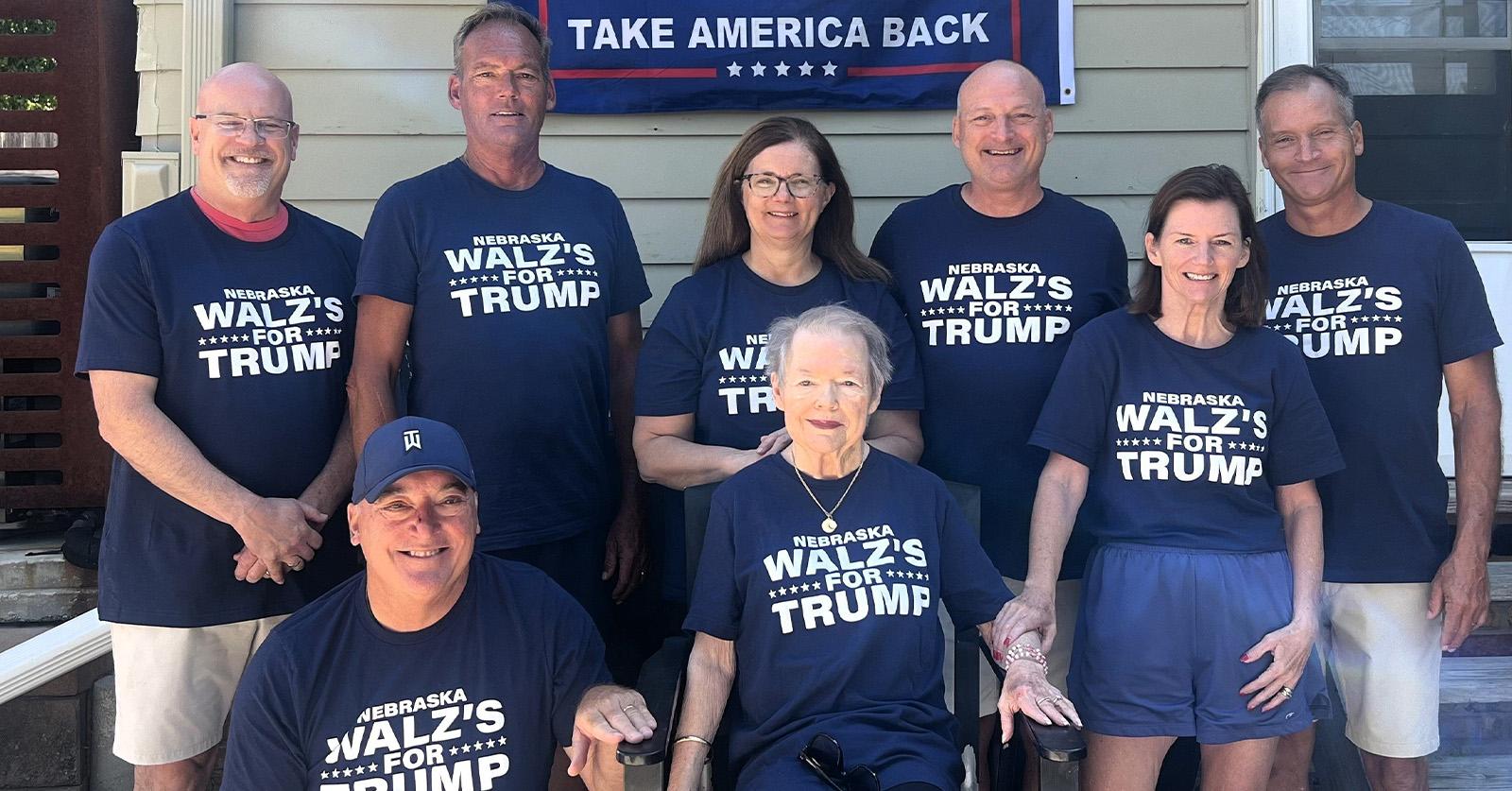 walz family members trump