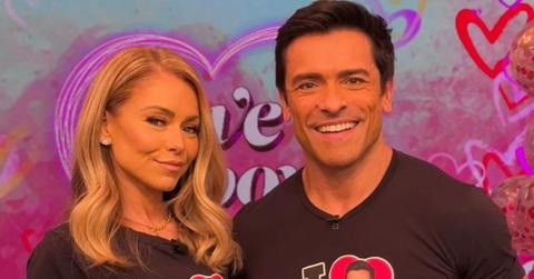 Kelly Ripa and Mark Conseulos on Valentin's Day