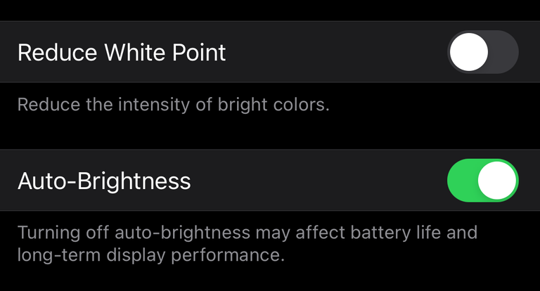 Why does my iphone brightness keep going down on its own 