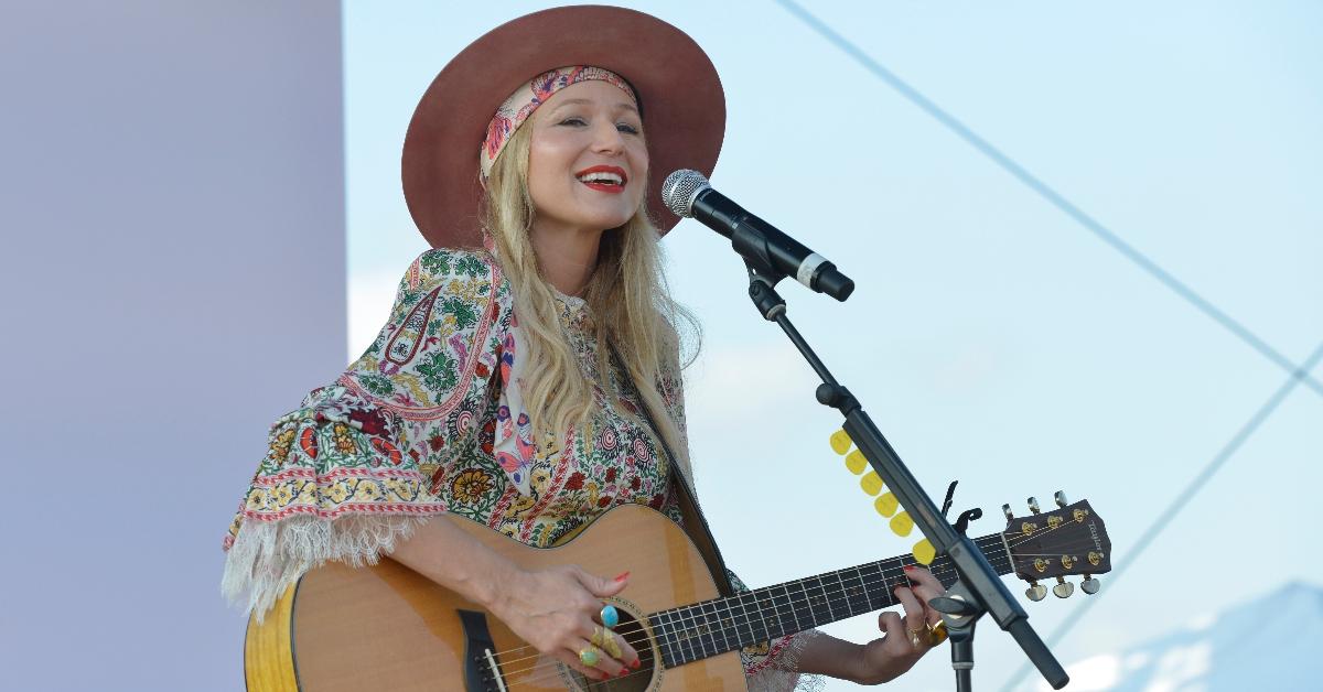 Singer-songwriter Jewel performs on the Main Stage during the first day of The Wellness Experience by Kroger 