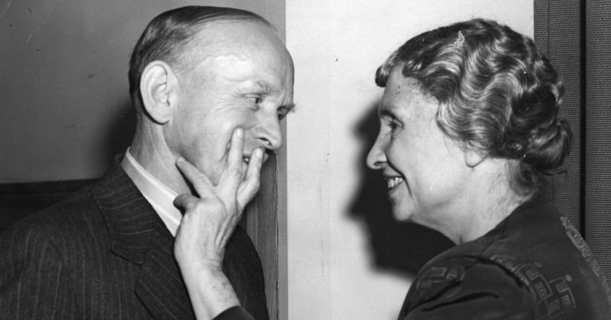 Helen Keller with Wilfred Paling