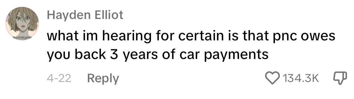 Comment on woman's video who has been driving her dead grandfather's car around.