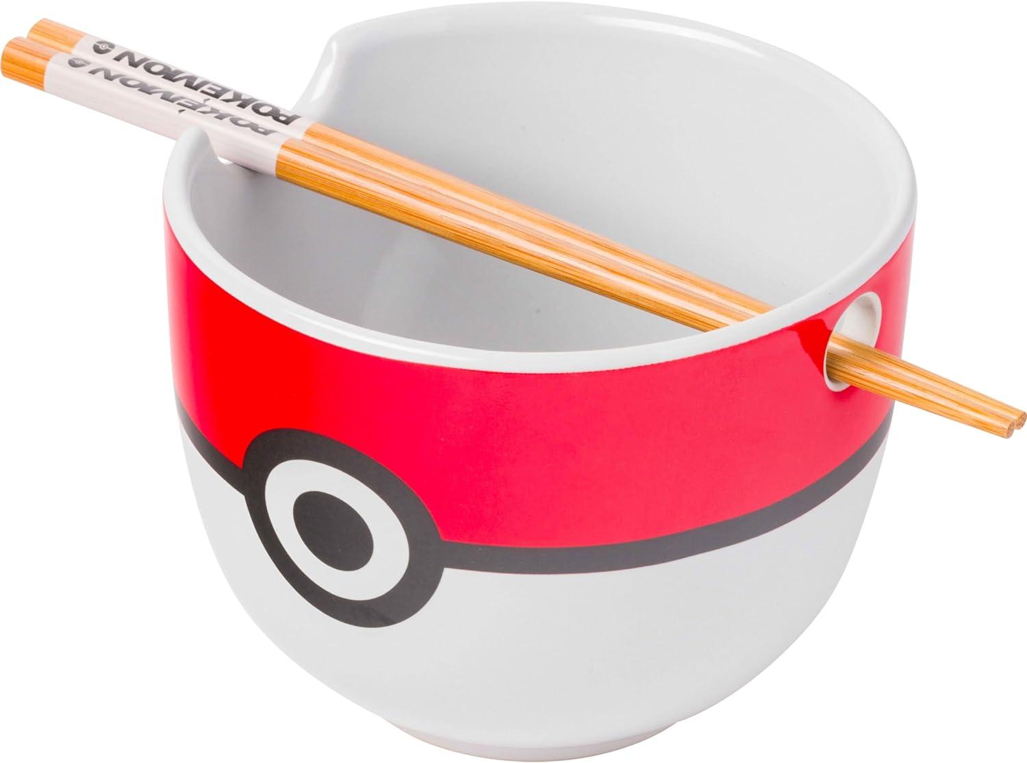 ramen bowl that looks like a pokeball