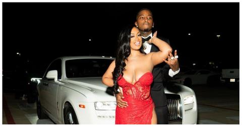 (l-r): Jaliyah and Funny Mike posing together