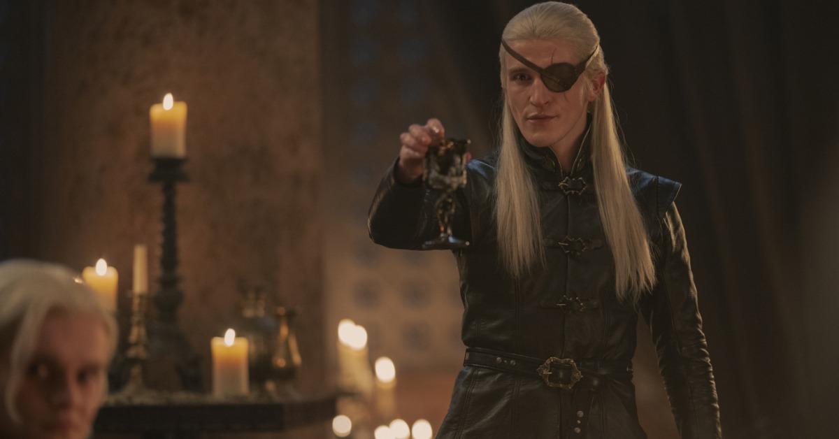Ewan Mitchell as Aemond Targaryen in 'House of the Dragon'
