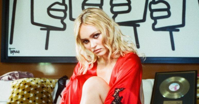 Still shot of Lily-Rose Depp in "The Idol"