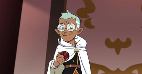 Raine Whispers, a non-binary character in 'The Owl House'