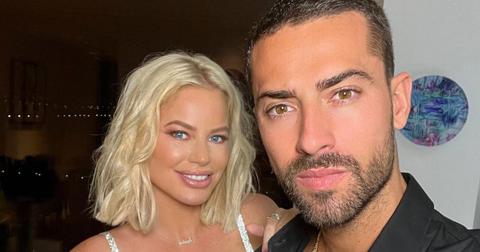 (l-r): Caroline Stanbury and Sergio Carrallo posing in a selfie on Instagram.