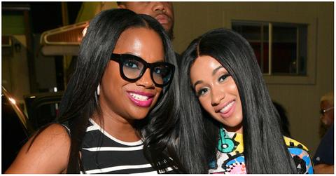 (l-r): Kandi Burruss and Cardi B