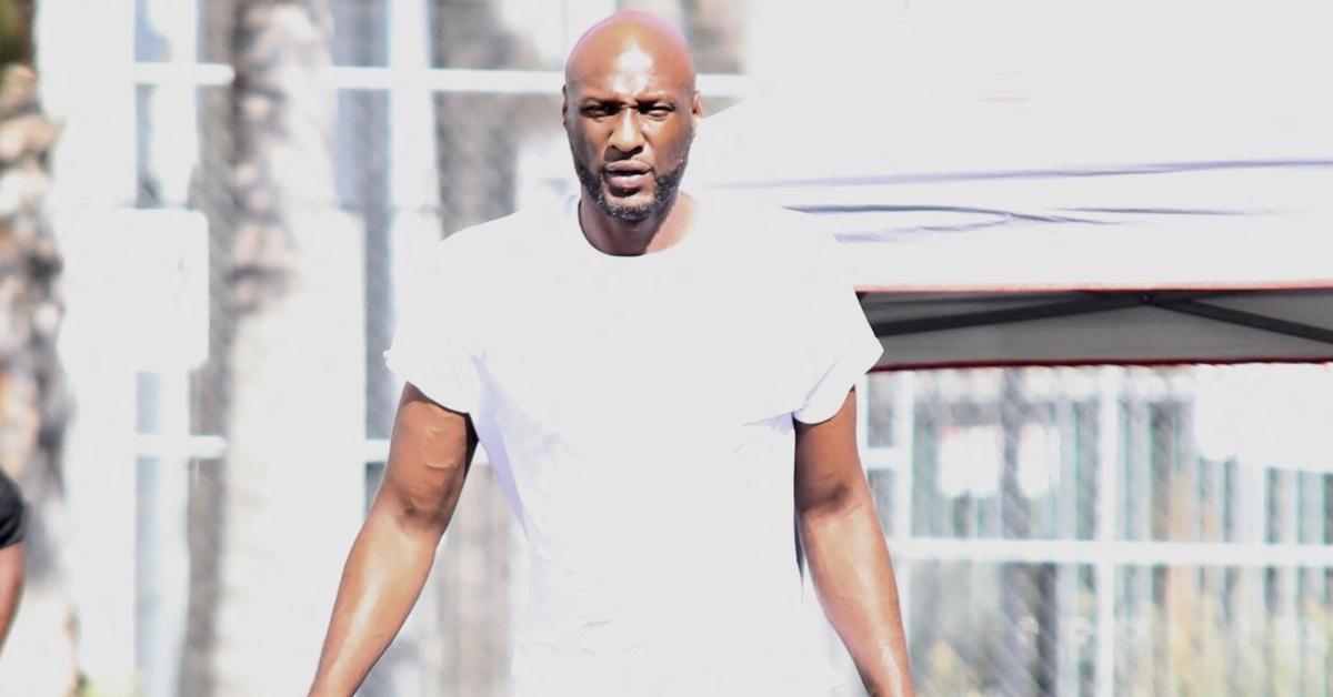 Lamar Odom at DWTS rehearsals