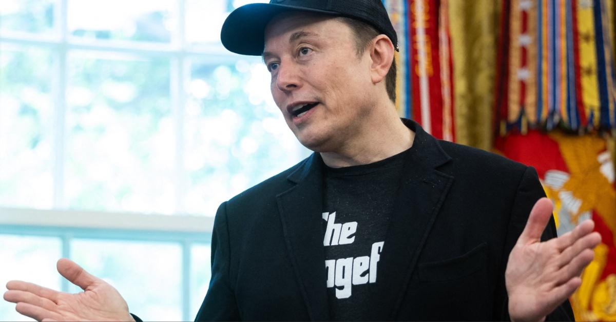 Elon Musk in the Oval Office.