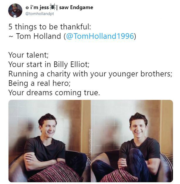 tom holland avengers charity