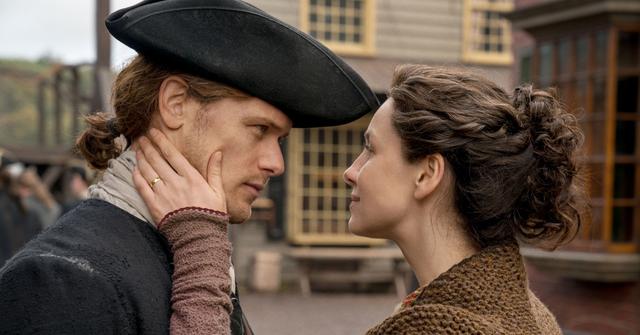 Jamie and Claire in 'Outlander.'