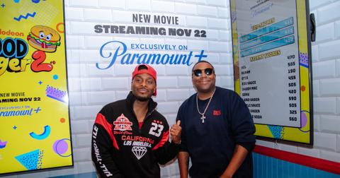 Kel Mitchell and Kenan Thompson visit the Good Burger booth at New York Comic Con.
