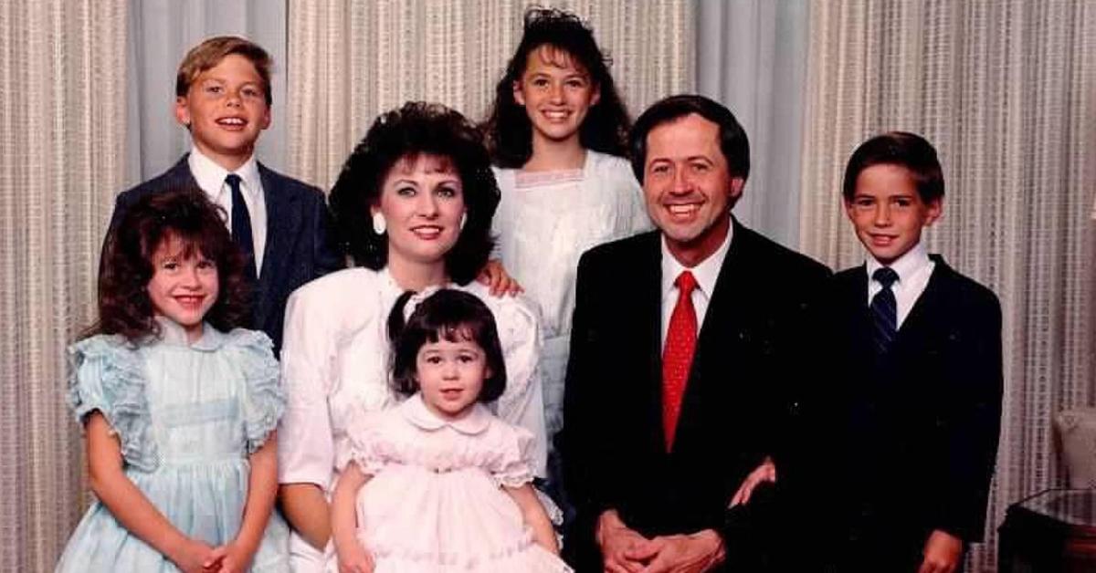 Wayne Osmond with his family