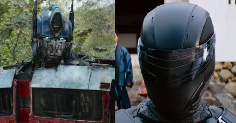 (l-r) Optimus Prime and Snake Eyes