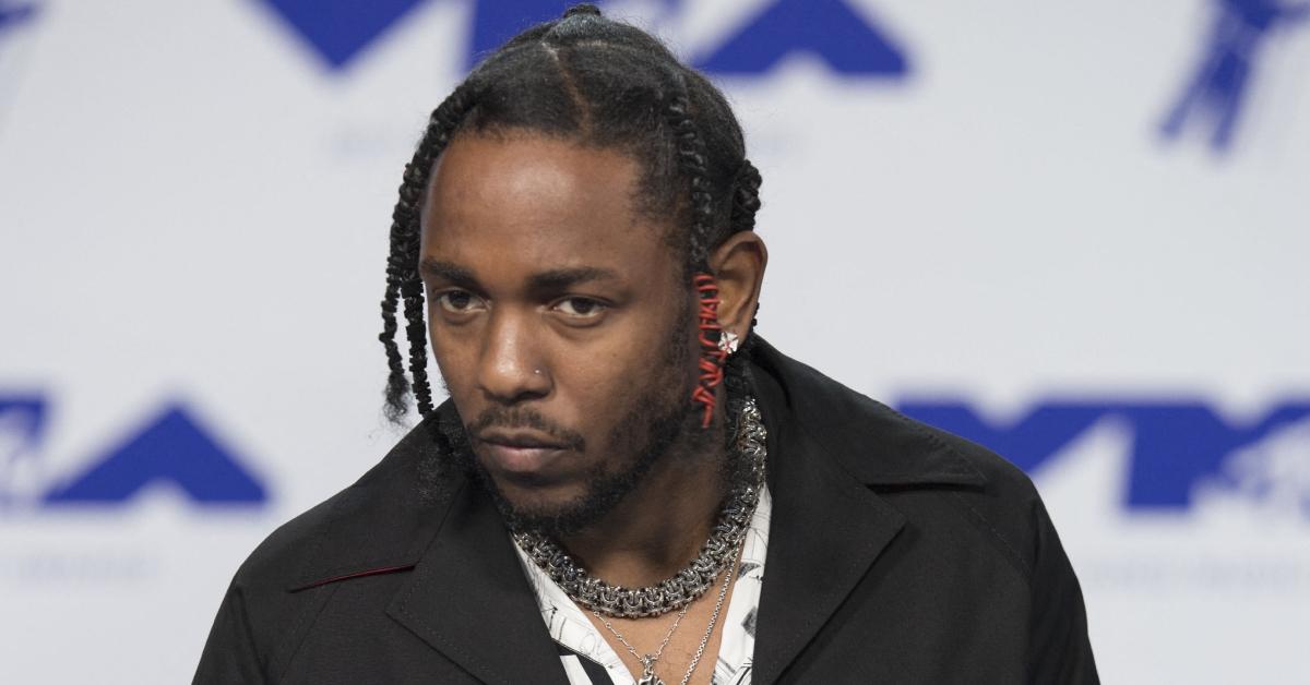 Kendrick Lamar at the MTV awards in 2017.