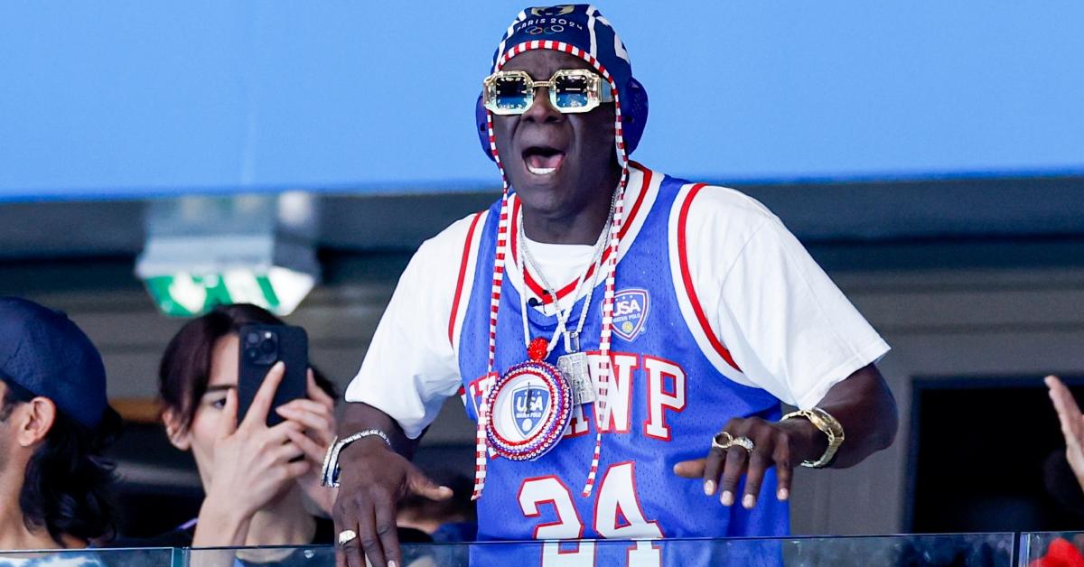 celebrities at  olympics flavor flav