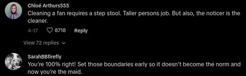 Boyfriend Didn’t Clean Dusty Ceiling Fan - not doing share of household chores - TikTok