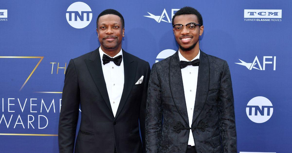 (l-r): Chris Tucker and his son, Destin Tucker.