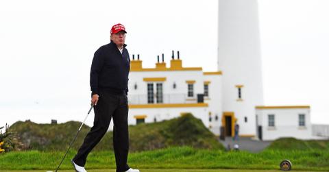 Trump on his Turnberry golf course