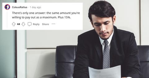A person took to Reddit to reveal that a recruiter asked them for the lowest salary they'd accept for a job.