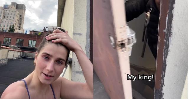 Woman Locked on Roof Orders Uber Eats to Plan Her Escape