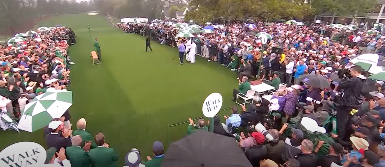 The Crowd at the 2022 Masters Golf Tournament