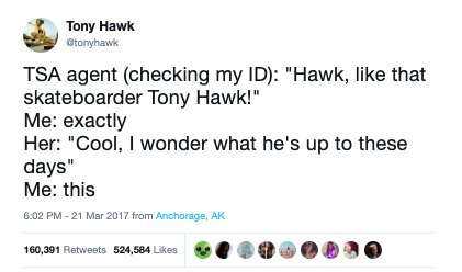 tony hawk twitter celebrity