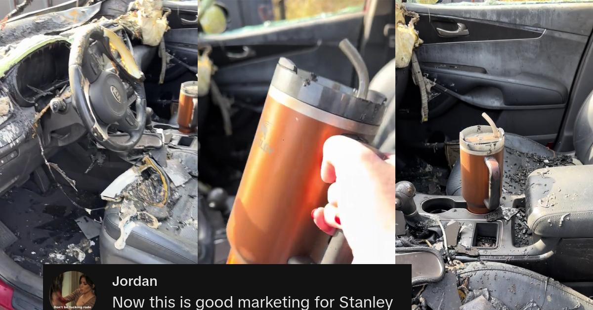 A Stanley cup survived a car fire and went viral. Then the brand