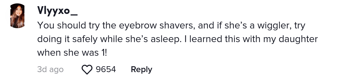 mom waxes three year olds unibrow cover