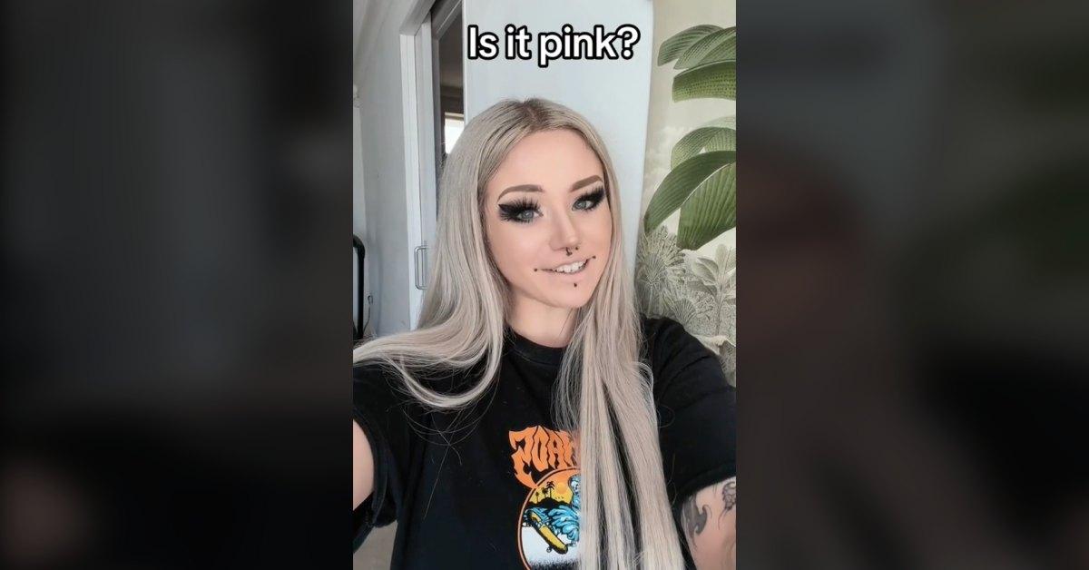 TikToker addresses the question: Is it pink?