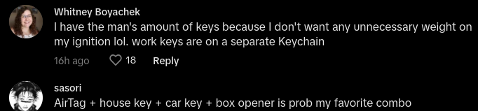 man vs. women keys