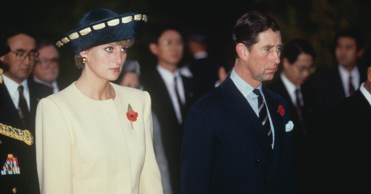 rince Charles and Diana visit the National Cemetery in Seoul, South Korea, Nov. 2, 1992. 
