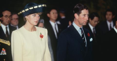 rince Charles and Diana visit the National Cemetery in Seoul, South Korea, Nov. 2, 1992.