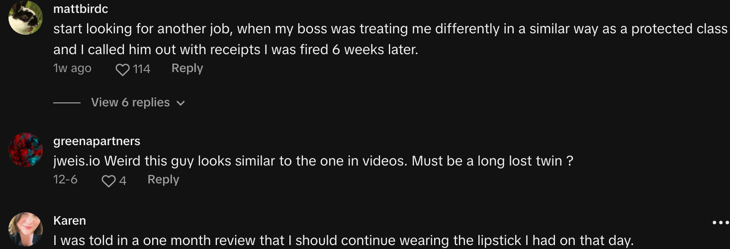 boss tells female employee to wear makeup