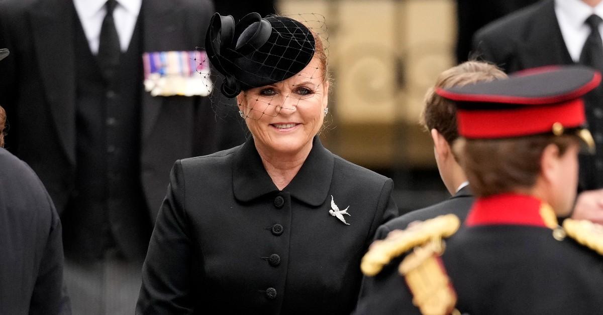 Sarah Ferguson, the Duchess of York, at Queen Elizabeth II's funeral at Westminster Abbey on Sept. 19, 2022