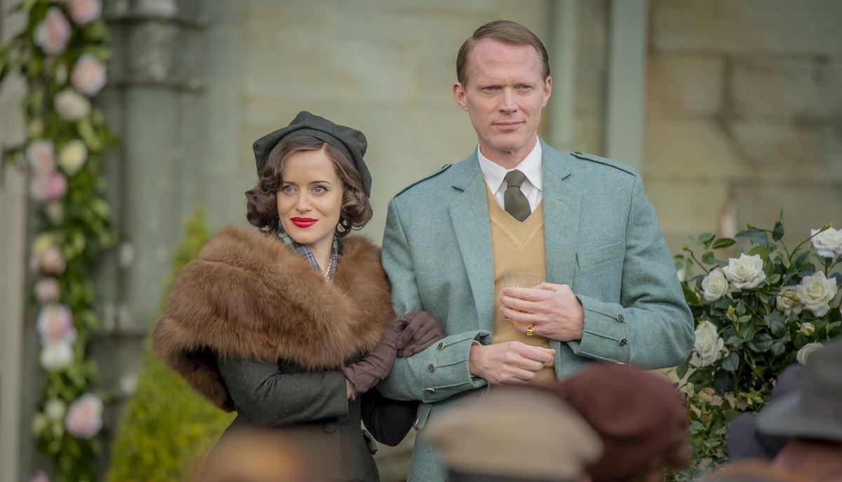 Claire Foy and Paul Bettany in 'A Very British Scandal'