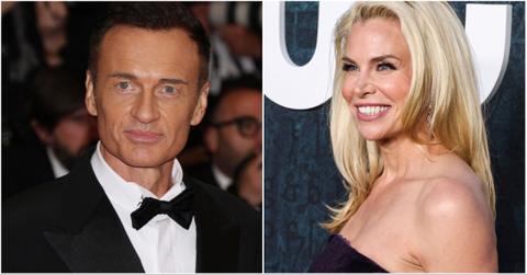 Julian McMahon and Brooke Burns in a side by side collage