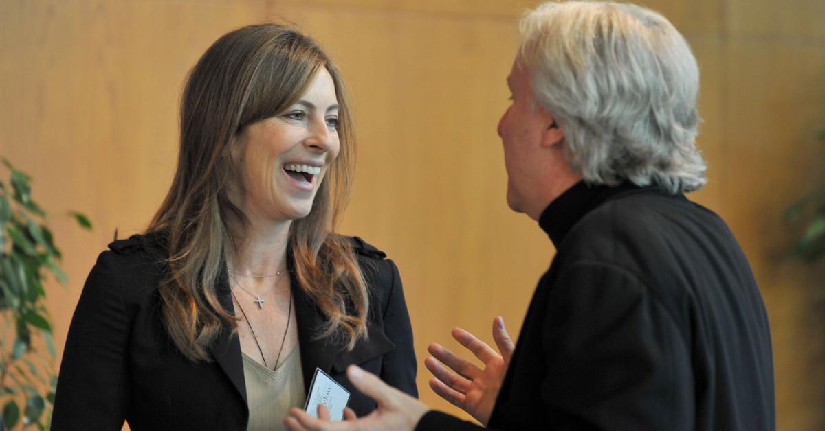 Kathryn Bigelow and James Cameron in 2010