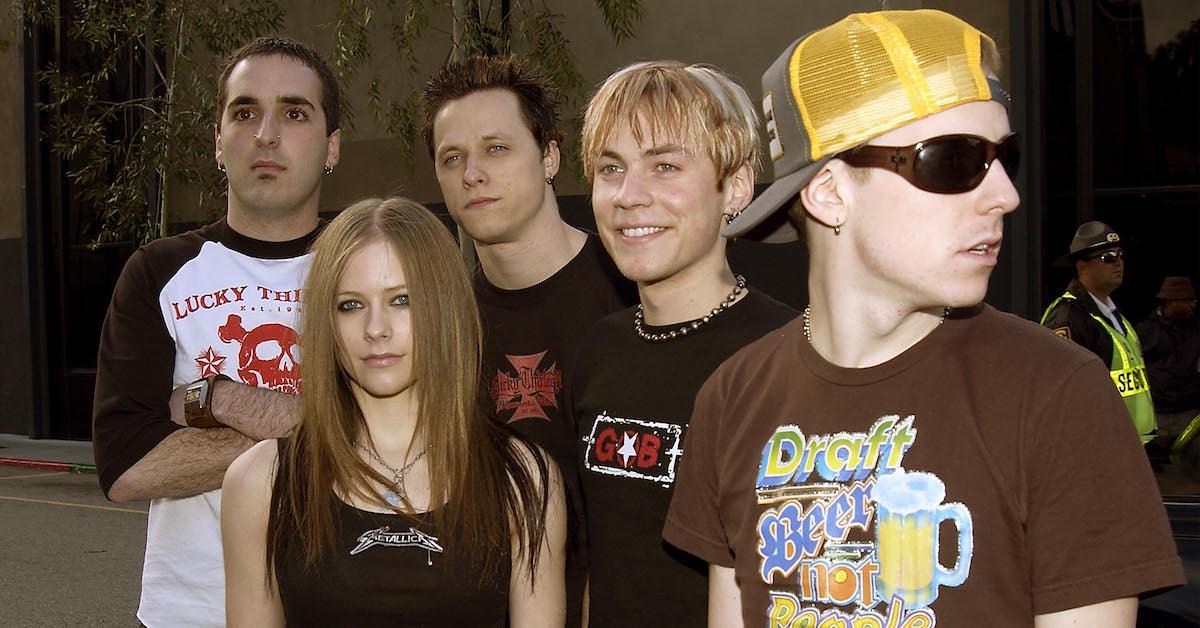 Avril Lavigne and her band (2003)