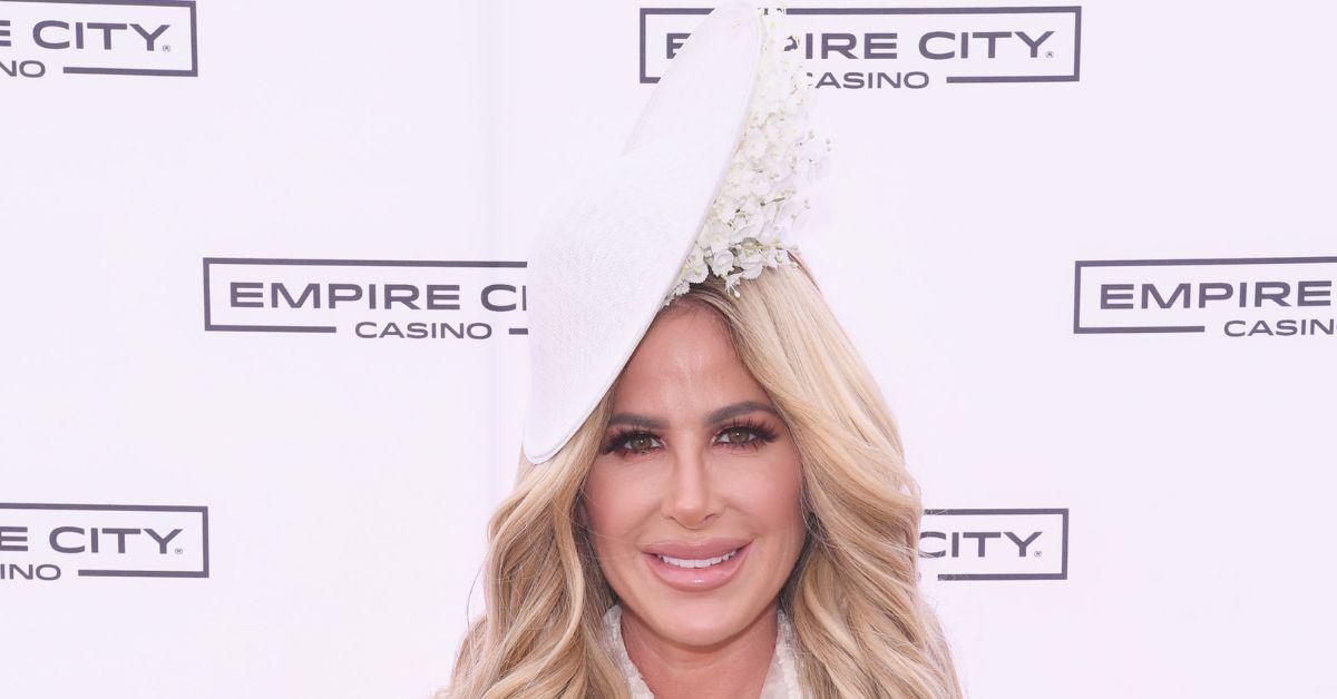 Kim Zolciak-Biermann attending a red carpet event.