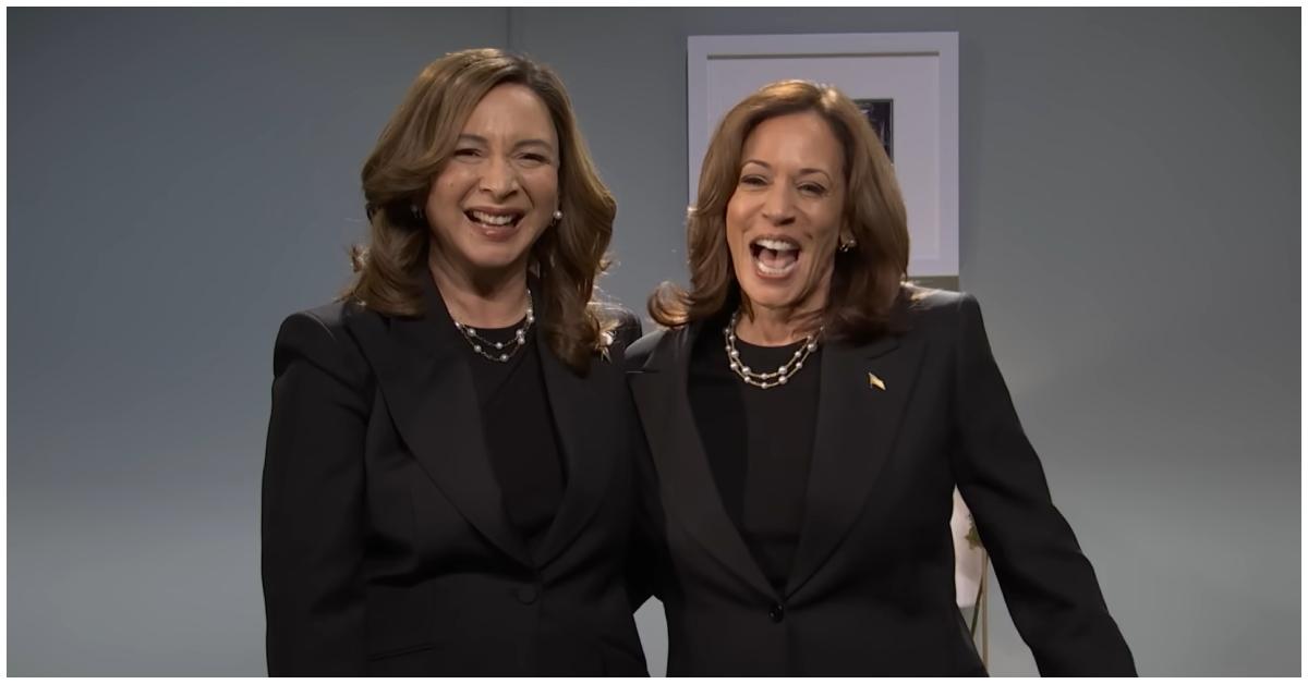 (l-r): Maya Rudolph and Kamala Harris