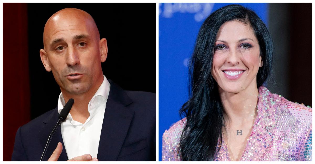 Luis Rubiales and Jenni Hermoso.