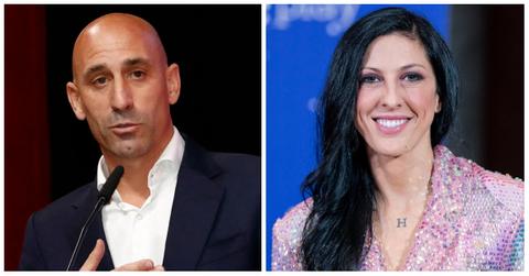 Luis Rubiales and Jenni Hermoso.