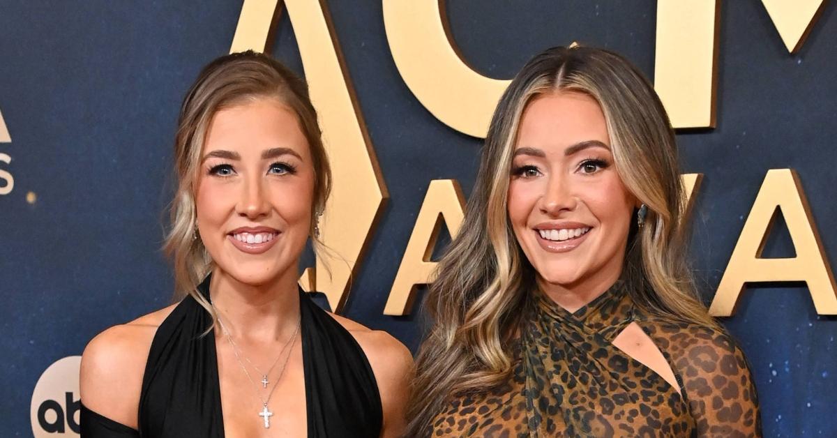 (l-r): Maddie Font (née Marlow) and Taylor "Tae" Kerr (née Dye) on the red carpet