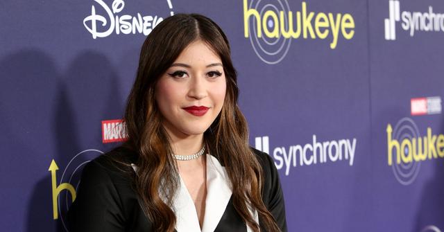 Alaqua Cox attends the Hawkeye Los Angeles Launch Event at El Capitan Theatre in Hollywood.